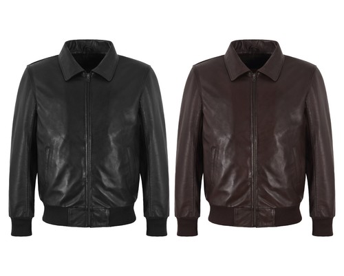 Herren 70er bomber lederjacke - herren,